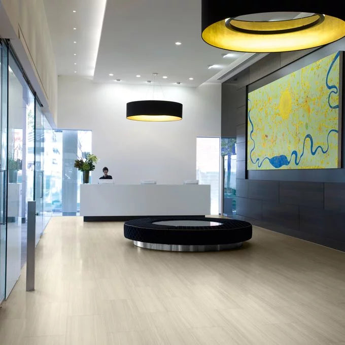 Polyflor Expona Simplay Luxury Vinyl Tiles Light Marble Installation
