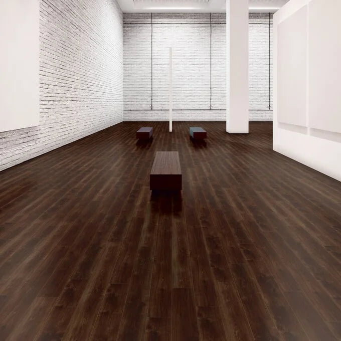 Polyflor Expona Simplay Luxury Vinyl Tiles Rich Walnut Installation