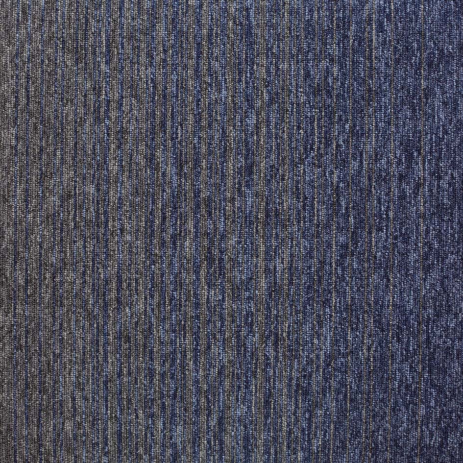 Burmatex Tivoli Mist Carpet Tiles Blue Grey Stripe