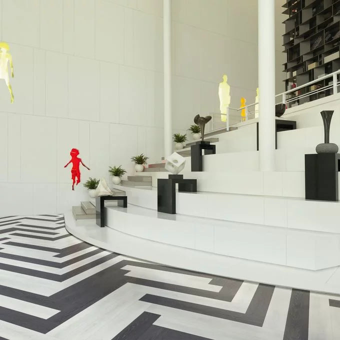 Polyflor Expona Simplay Luxury Vinyl Tiles Black Ash Installation