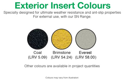 Stair Nosing Exterior Insert Colours