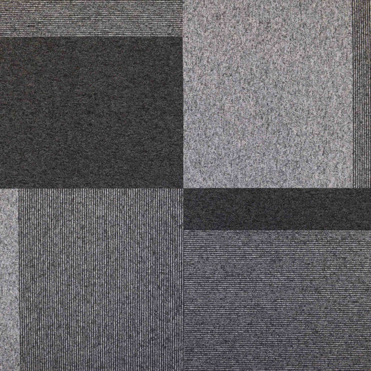 paragon total contrast carpet tile Grey