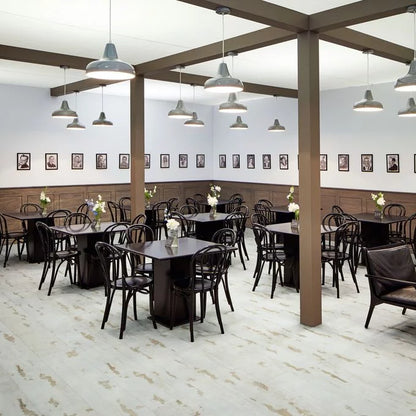 Polyflor Expona Simplay loose Lay Luxury Vinyl Tiles White Vintage Wood Installation