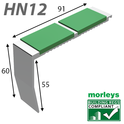 Stair Nosing Step edging Chevron Double Channel