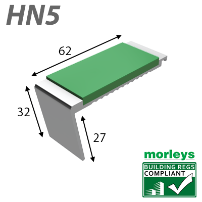 Stair Nosing Step Edging Rake Back Single Channel