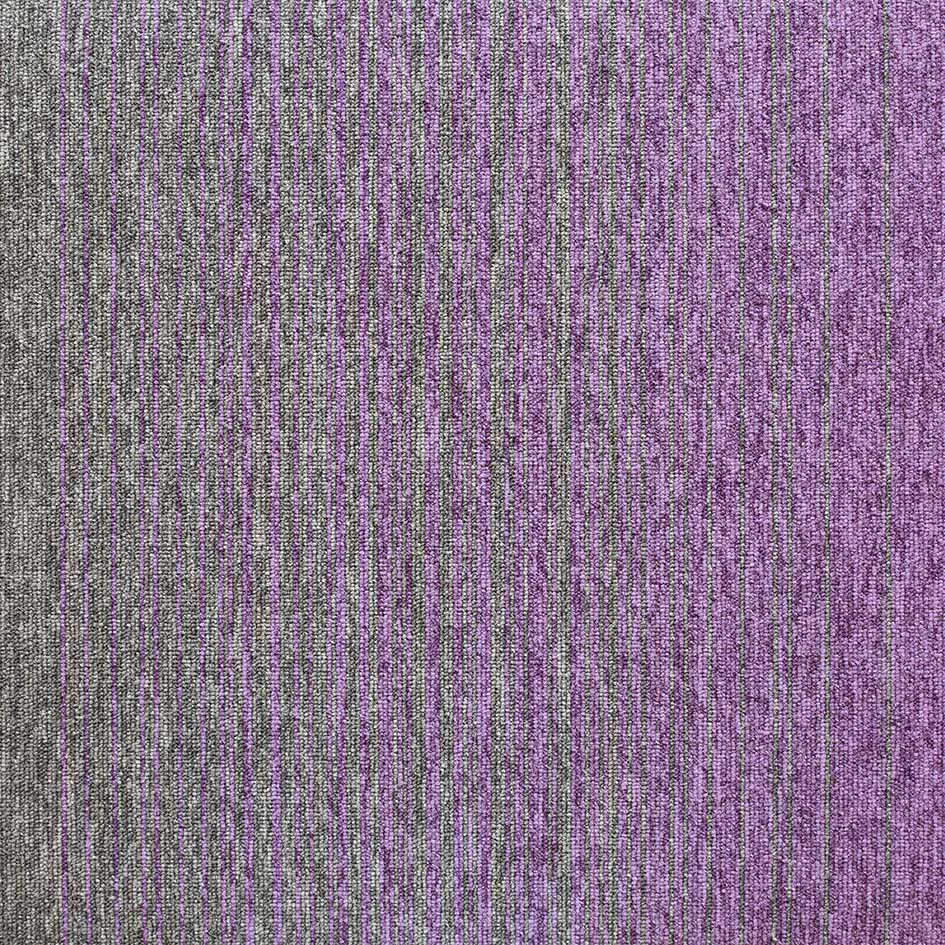 Burmatex Tivoli Mist Carpet Tiles Purple Grey Stripe