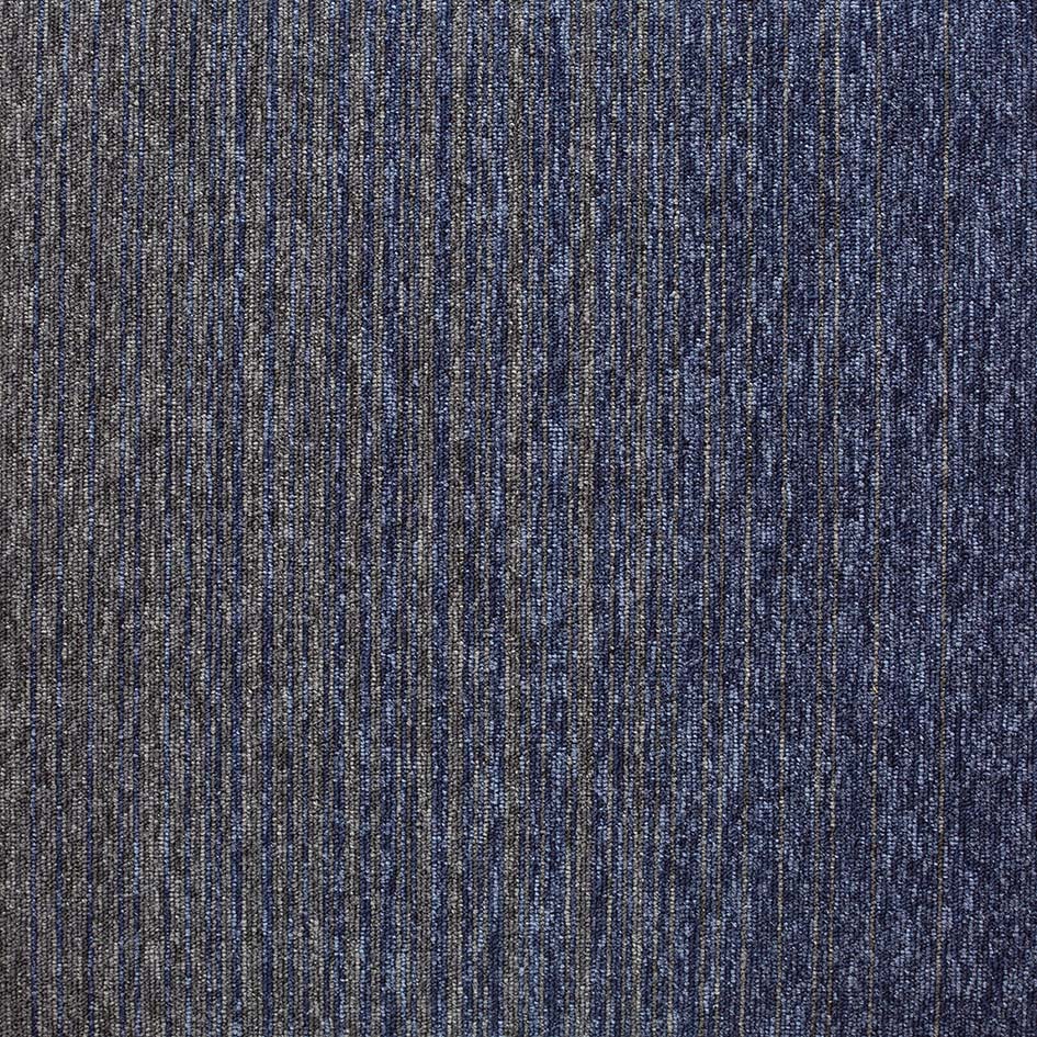  Burmatex Tivoli Mist Carpet Tiles Blue Grey Stripe