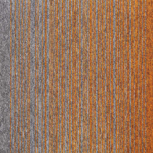 Burmatex Tivoli Mist Carpet Tiles Orange Grey Stripe