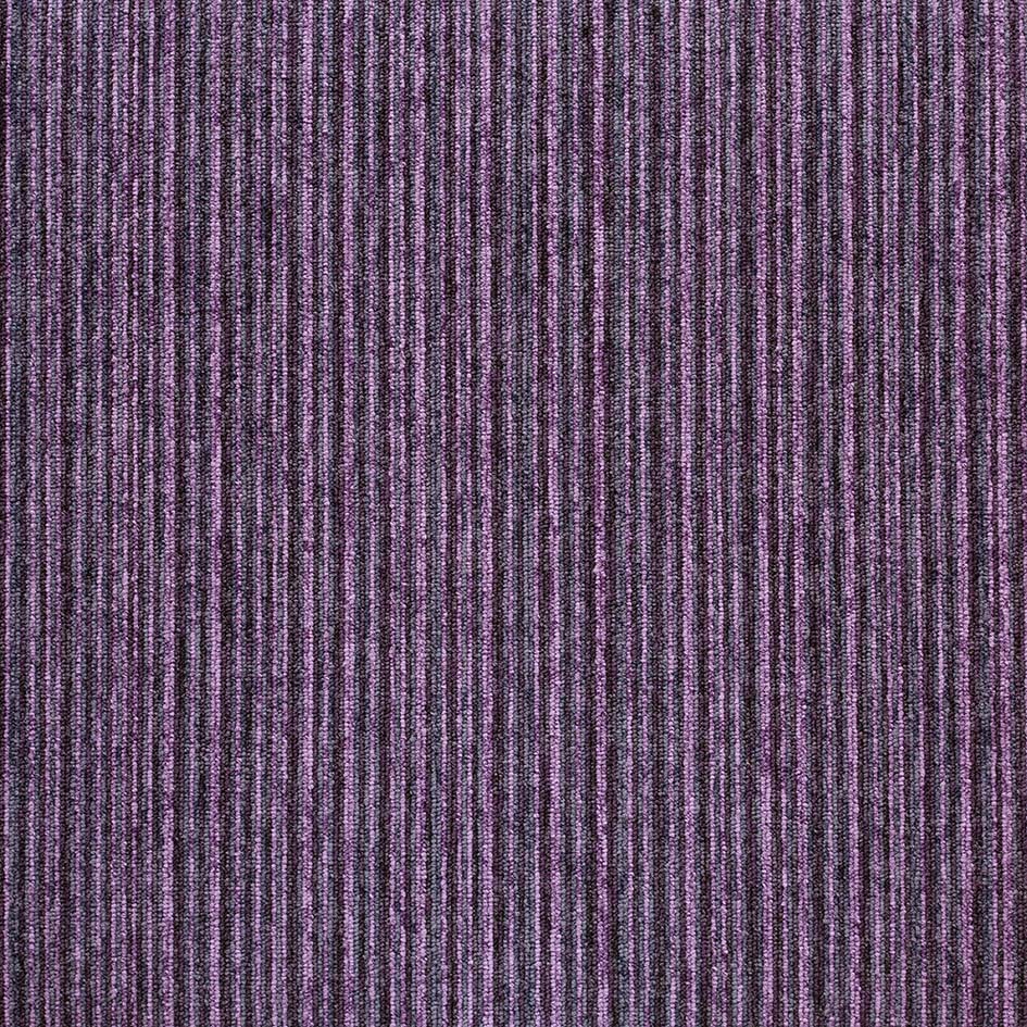 Burmatex Tivoli carpet Tiles Purple Stripe