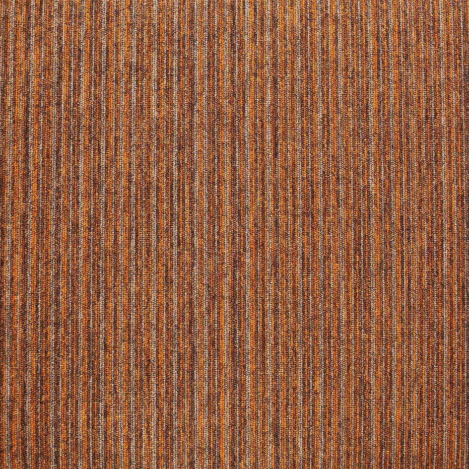 Burmatex Tivoli Carpet Tiles Orange Stripe